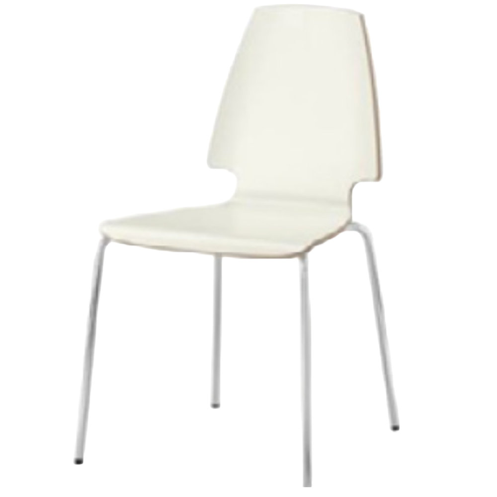 White wood chair