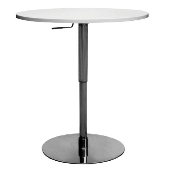 Adjustable bar table round