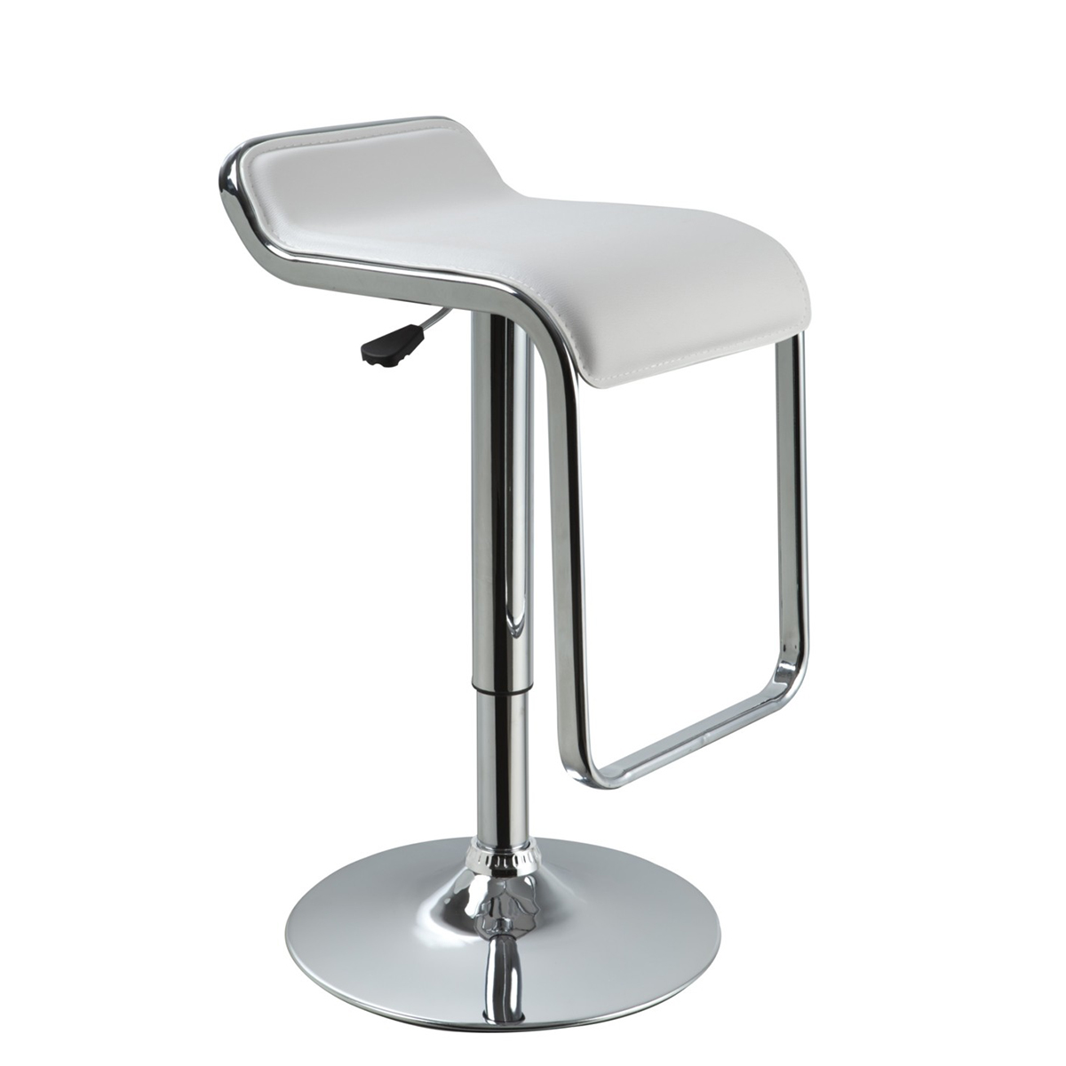 Adjustable swivel bar stool square