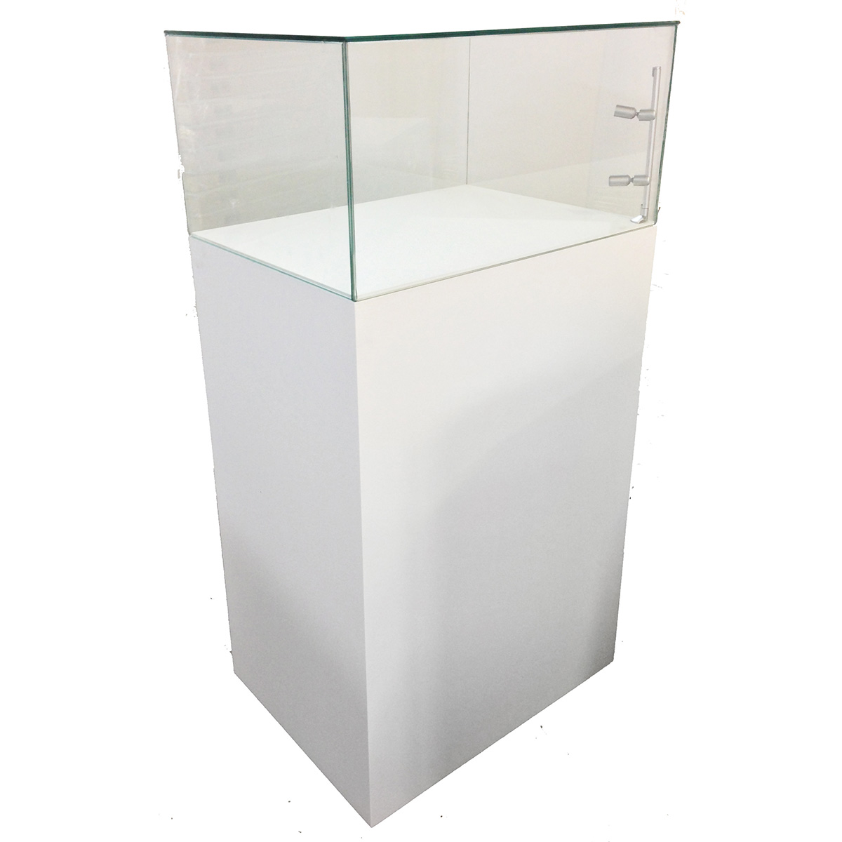 Display case white with LED light