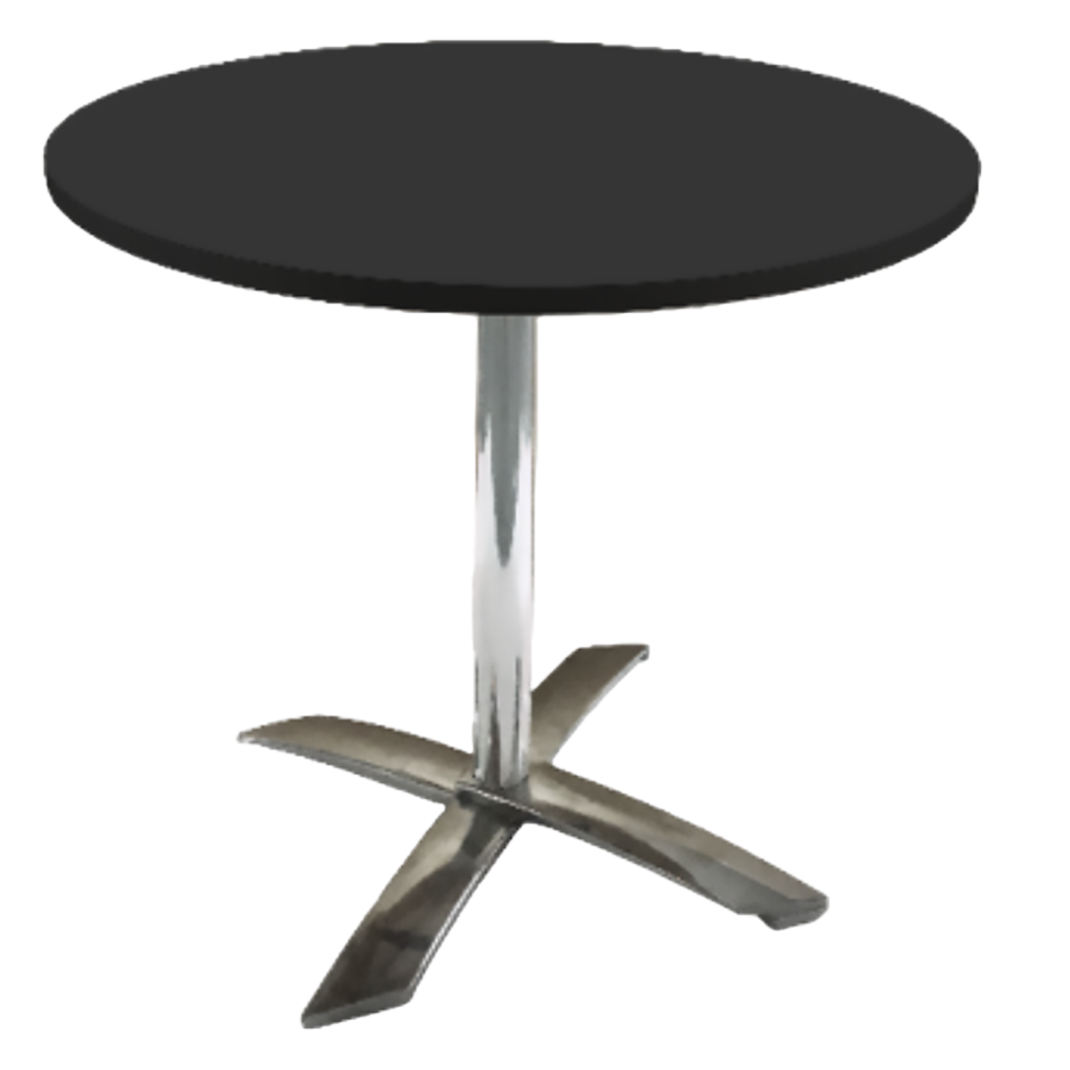 Round meeting table black