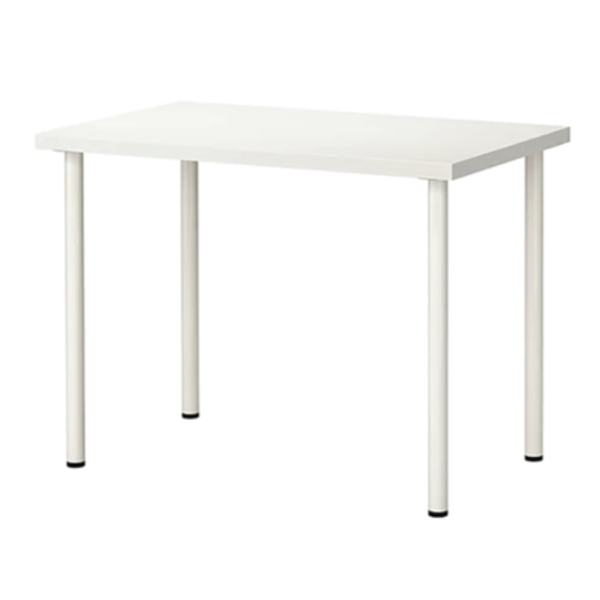 Short table rectangle white