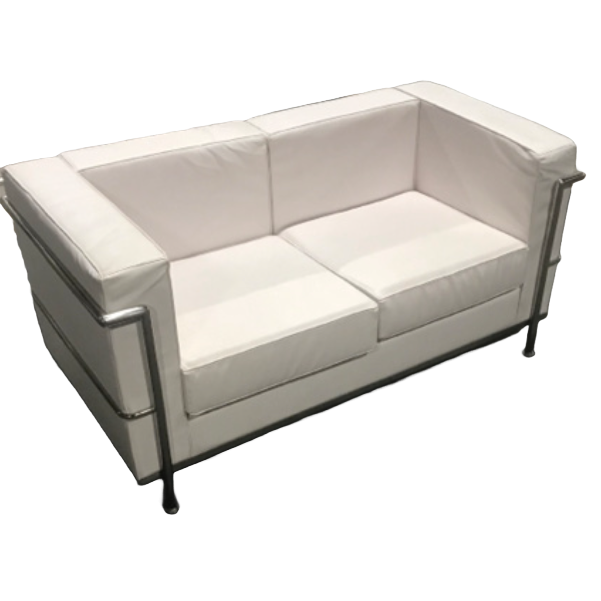 Two Seater Sofa White