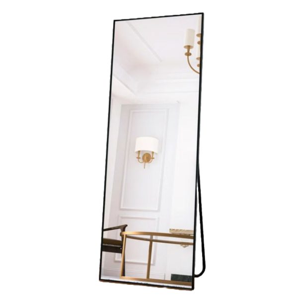 Standing mirror square corner